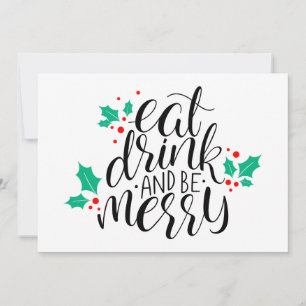 Eat Drink and Be Merry Design Card