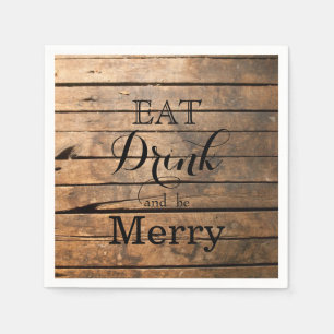 Eat Drink and be Merry Napkin