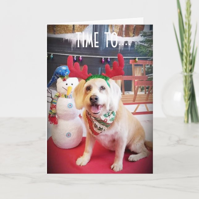 EAT DRINK AND BE "MERRY" THIS CHRISTMAS HOLIDAY CARD (Front)