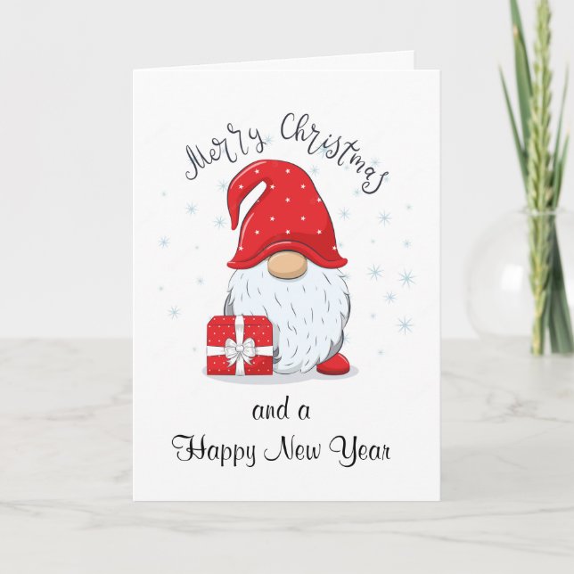 EAT DRINK AND BE MERRY THIS CHRISTMAS NEIGHBORS HOLIDAY CARD (Front)
