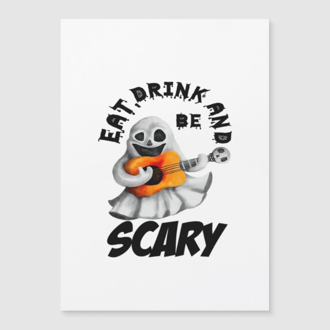 Eat Drink And Be Scared Minimal Clean (Front)