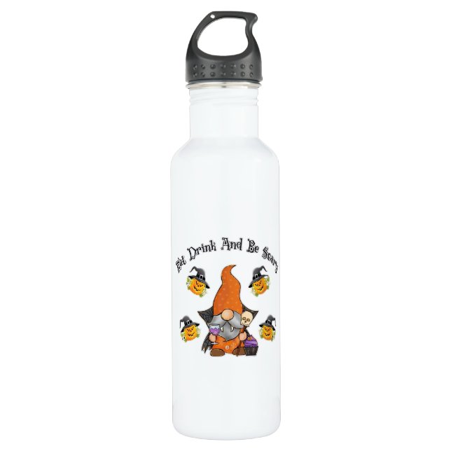 Eat Drink And Be Scary Basic Casual 710 Ml Water Bottle (Front)