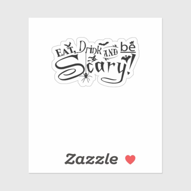 Eat Drink And Be Scary Casual Simple (Sheet)