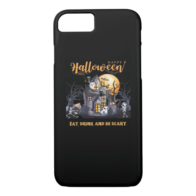Eat Drink And Be Scary Classic Case-Mate iPhone Case (Back)