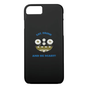 Eat Drink And Be Scary Classic Minimal Clean iPhone 8/7 Case