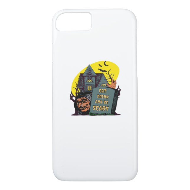Eat Drink And Be Scary Classic Simple Case-Mate iPhone Case (Back)