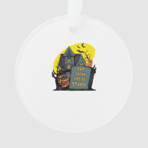 Eat Drink And Be Scary Classic Simple Ornament