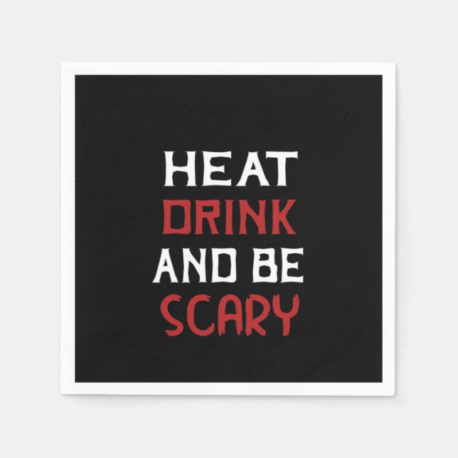 Eat Drink And Be Scary Creative Casual Napkin (Front)