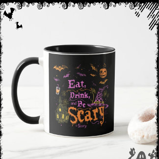 Eat, Drink, and Be Scary | ExDesigner | Halloween Mug