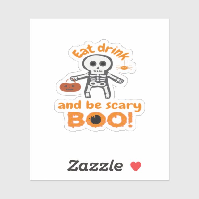 Eat Drink And Be Scary Funny Spooky  (Sheet)