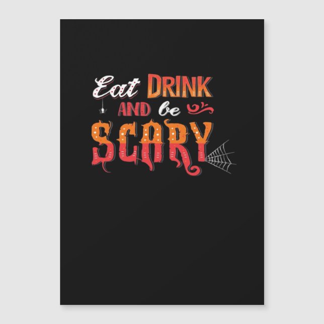 Eat Drink And Be Scary Funny Vintage (Front)