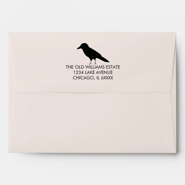 Eat Drink and Be Scary Halloween Address Envelope (Back (Top Flap))
