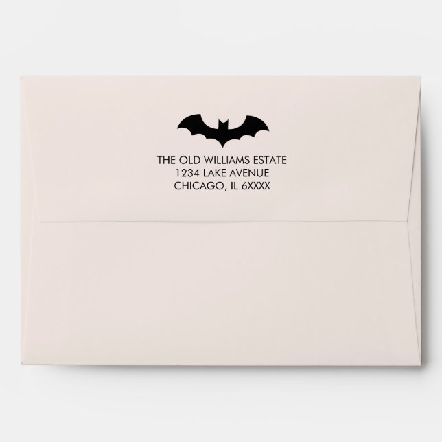 Eat Drink and Be Scary Halloween Address Envelope (Back (Top Flap))