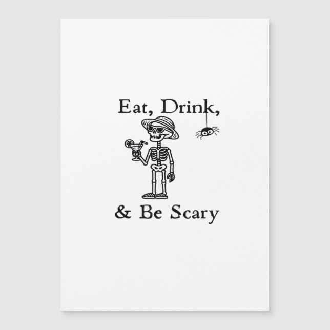 Eat Drink And Be Scary Halloween Aesthetic Style (Front)