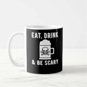 Eat Drink And Be Scary Halloween Beer Vintage Coffee Mug