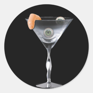 Eat Drink and be Scary Halloween Classic Round Sticker