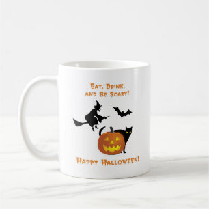 Eat, Drink, and Be Scary Halloween Coffee Mug