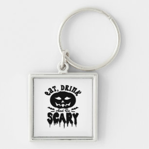Eat Drink And Be Scary Halloween Light Cool Unique Key Ring