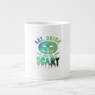Eat Drink And Be Scary Halloween Light Large Coffee Mug