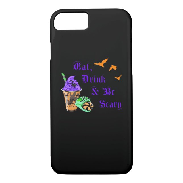 Eat Drink And Be Scary Halloween Minimal Clean Case-Mate iPhone Case (Back)