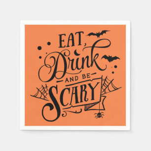 Eat Drink And Be Scary Halloween  Napkin