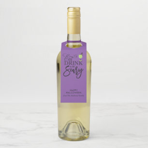 "Eat, Drink and Be Scary" Halloween Party Bottle Tag