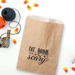 Eat, Drink and Be Scary Halloween Party Favour Bags