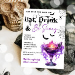 Eat Drink And Be Scary Halloween Party Invitation<br><div class="desc">Eat Drink And Be Scary Halloween Party Invitation</div>
