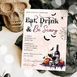 Eat Drink And Be Scary Halloween Party Invitation<br><div class="desc">Eat Drink And Be Scary Halloween Party Invitation</div>