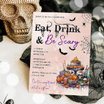 Eat Drink And Be Scary Halloween Party Invitation<br><div class="desc">Eat Drink And Be Scary Halloween Party Invitation</div>