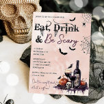 Eat Drink And Be Scary Halloween Party Invitation<br><div class="desc">Eat Drink And Be Scary Halloween Party Invitation</div>