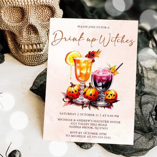 Eat Drink And Be Scary Halloween Party Invitation (Creator Uploaded)