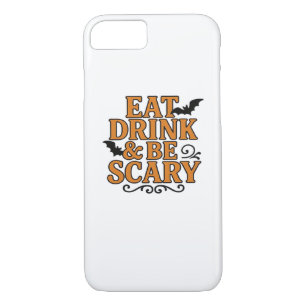 Eat Drink And Be Scary Halloween Vintage Graphic iPhone 8/7 Case