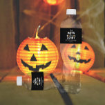 Eat, Drink and Be Scary Halloween Water Bottle Label<br><div class="desc">Eat,  drink and be scary Halloween party event gifts</div>