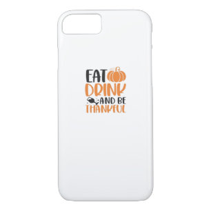 Eat Drink And Be Scary Minimal Clean iPhone 8/7 Case