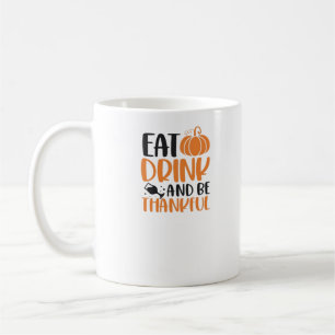 Eat Drink And Be Scary Minimal Clean Coffee Mug