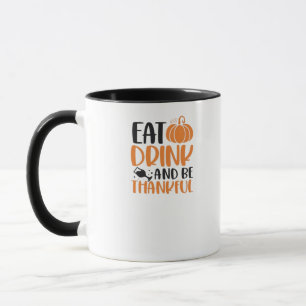 Eat Drink And Be Scary Minimal Clean Mug