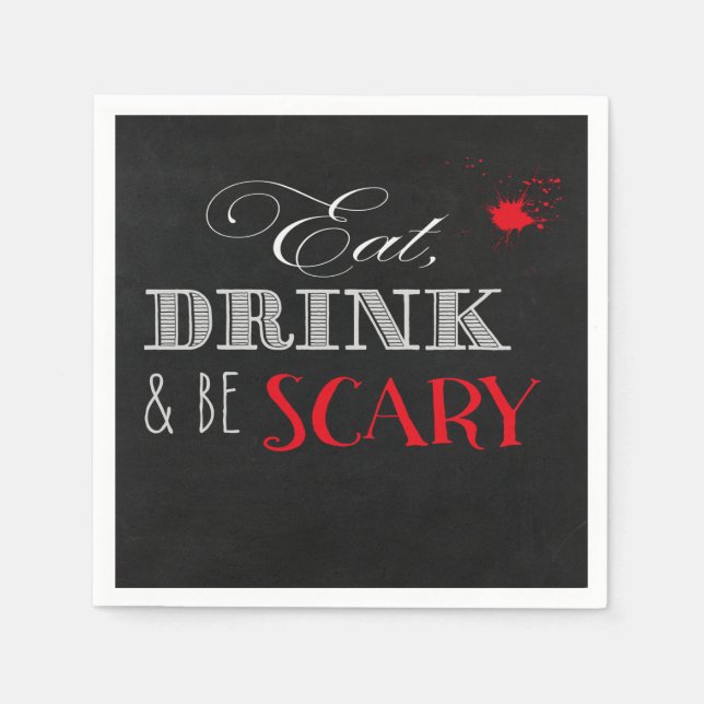 Eat drink and be scary napkins III (Front)