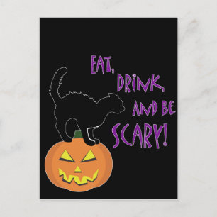 Eat, Drink, and be Scary! Postcard