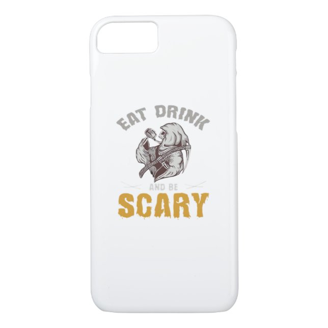 Eat Drink And Be Scary Reaper Minimal Clean Case-Mate iPhone Case (Back)