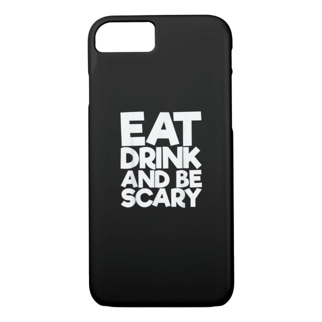Eat Drink And Be Scary Retro Classic Case-Mate iPhone Case (Back)