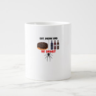Eat Drink And Be Scary Retro Classic Large Coffee Mug