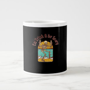 Eat Drink And Be Scary Simple Clean Large Coffee Mug