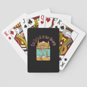 Eat Drink And Be Scary Simple Clean Playing Cards