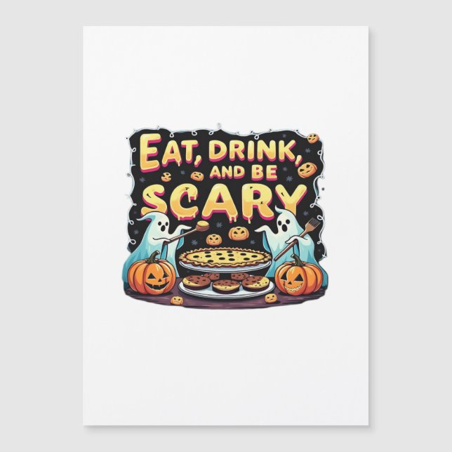 Eat Drink And Be Scary Spooky Bakery Halloween Coo (Front)