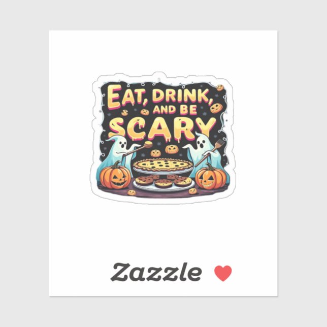 Eat Drink And Be Scary Spooky Bakery Halloween Coo (Sheet)
