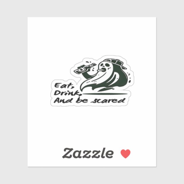 Eat Drink And Be Scary Spooky Club Cool Unique (Sheet)