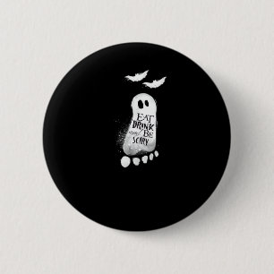 Eat Drink And Be Scary Trendy Graphic 6 Cm Round Badge