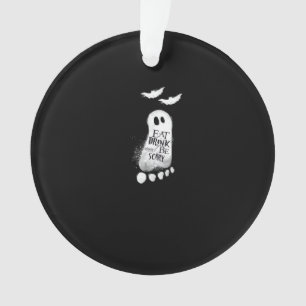 Eat Drink And Be Scary Trendy Graphic Ornament