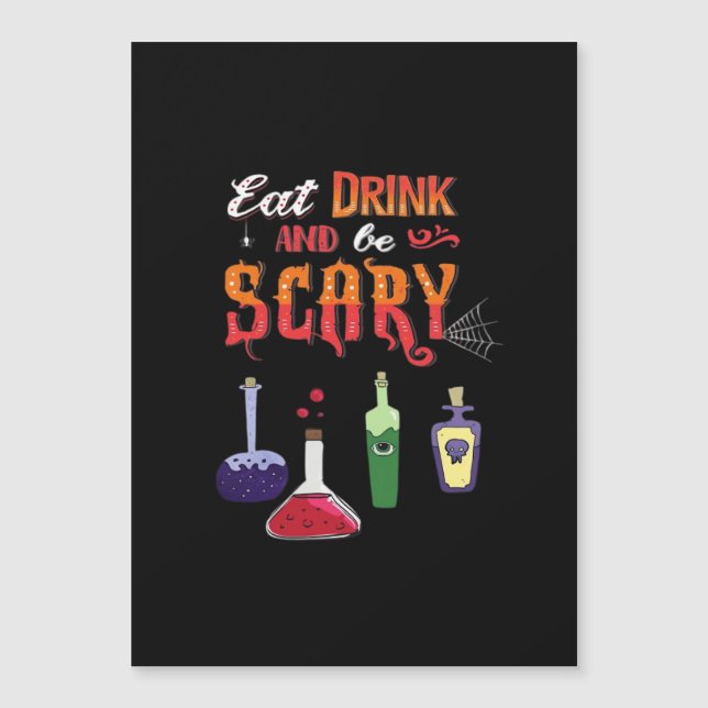 Eat Drink And Be Scary Vintage Art (Front)